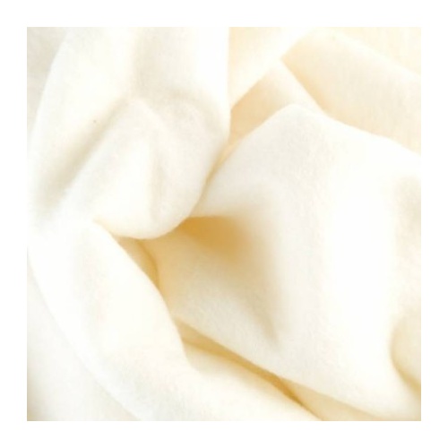 DHG Wool/Silk Prefelt 120cm NATURAL WHITE (Size: 0.5mtr)