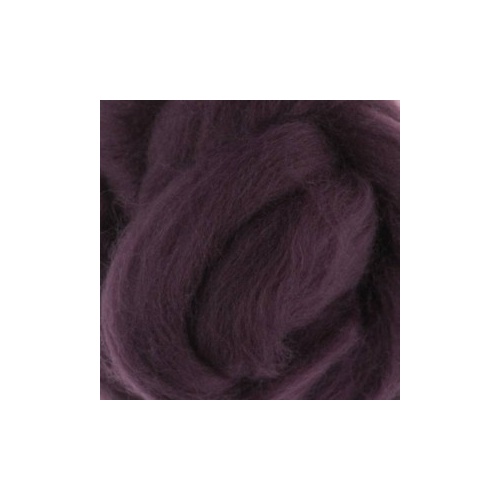 DHG Wool/Silk Tops PURPLE (Size: 50gm)