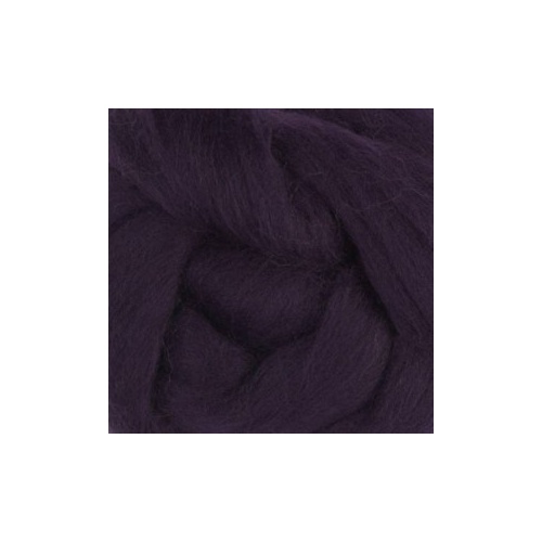 DHG Wool/Silk Tops BLACKBERRY (Size: 50gm)