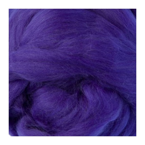 DHG Wool/Silk Tops VIOLET (Size: 50gm)