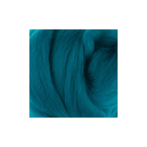 DHG Wool/Silk Tops COBALT (Size: 50gm)