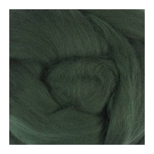 DHG Wool/Silk Tops FIR (Size: 50gm)