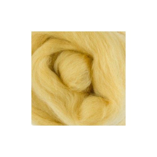 Natural Dyed Wool Rovings - Amber (Coreopsis) (Size: 50gm)