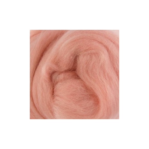Natural Dyed Wool Tops  - Eyeshadow (Madder) (Size:  50gm)