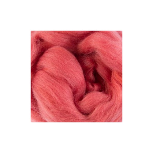 Natural Dyed Wool Roving - Perfume (Madder) (Size: 50gm)