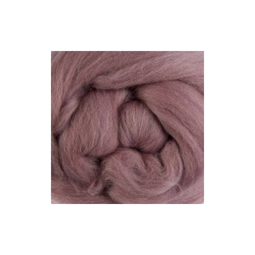Natural Dyed Wool Tops Plum (Logwood) (Size: 100gm)