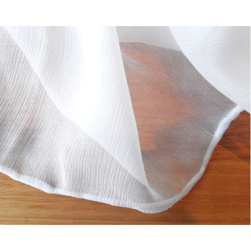 Chiffon [Tissue] Silk 110 x 200cm White Pkt 12