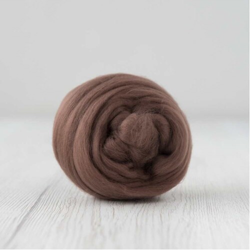 DHG 14.5 Micron Merino Wool Tops - Cocoa [SIZE: 500gm]