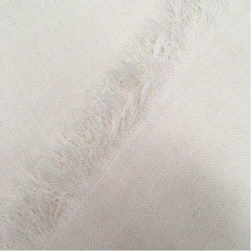 Plain Weave Wool Fabric 140cm wide - NATURAL WHITE [SIZE: 1mtr]
