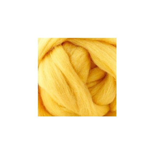 27 Micron Wool Tops Yellow [Size  100gm]