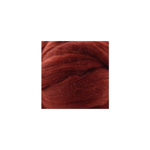 Polish 27 Micron Merino Wool Tops Brown [SIZE: 50gm]