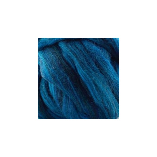 Polish 27 Micron Merino Wool Tops Deep Blue [Size: 50gm]