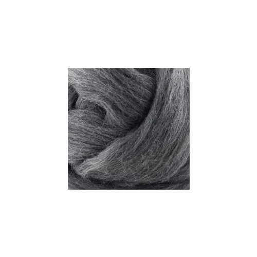 27 Micron Wool Tops Dark Grey [Size: 100gm]
