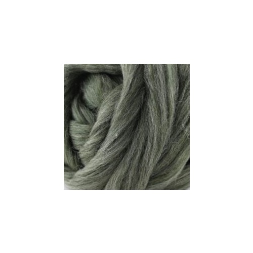 27 Micron Wool Tops Moss [Size: 100gm]