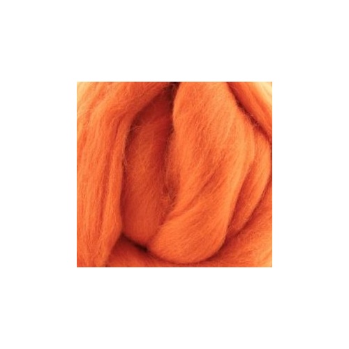 27 Micron Wool Tops Orange[Size: 100gm]  