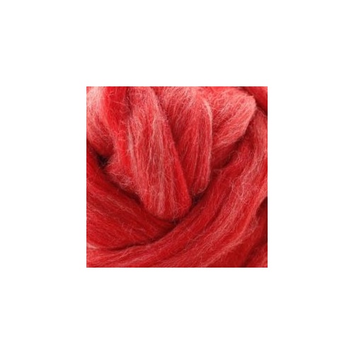 Polish 27 Micron Merino Wool Tops Strawberry [SIZE: 50gm]