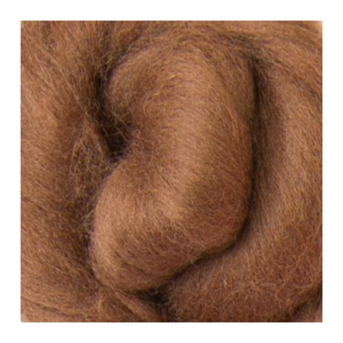 DHG 16 Micron Wool Tops COCOA [Size: 50gm]
