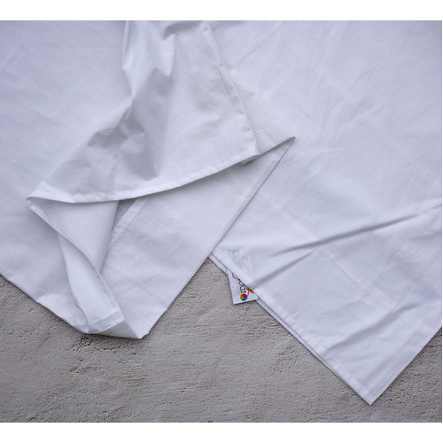 White Pure Cotton Pillowcase 48 x 73cm [QTY: 1]