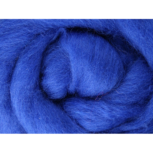Ashford Corriedale Wool Tops BLUE [SIZE: 50gms]