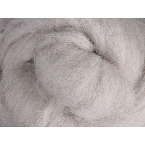 Ashford Corriedale Wool Tops NATURAL LIGHT [SIZE: 50gms]