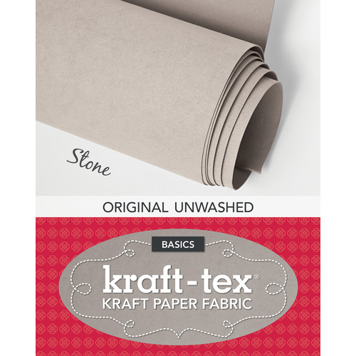 Kraft - tex - Kraft paper fabric  48 x 137cm Roll Stone