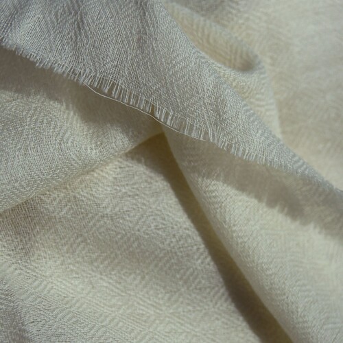 Diamond Weave Wool Scarf 40 x 180cm with eyelash fringe (FLAWED 40% OFF) [QTY: 1]