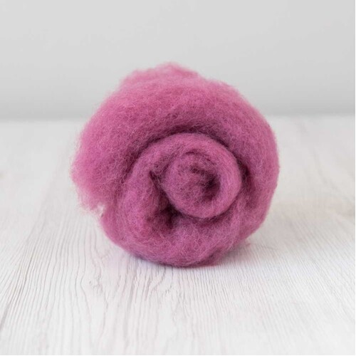 DHG 28 micron Carded Wool Batts ORCHID [SIZE: 50gm]