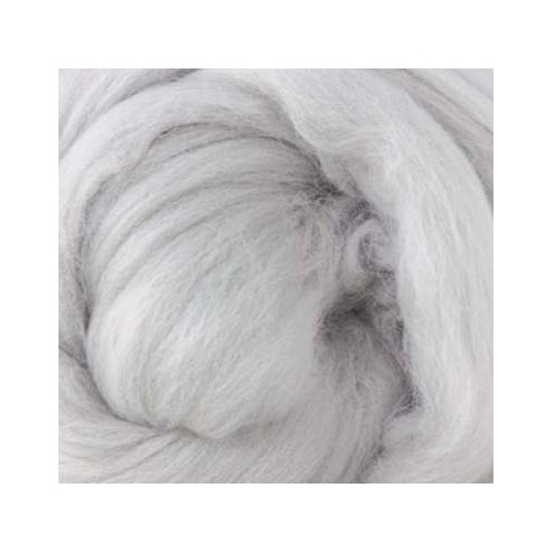 21 micron Craft Wool Tops SILVER [Size: 100gm]